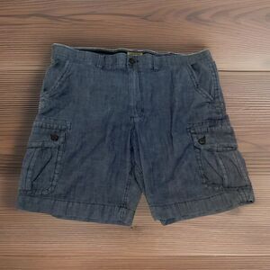 The Foundry Supply Co Comfort Stretch Cargo Shorts, Blue Men’s Size 44 ￼